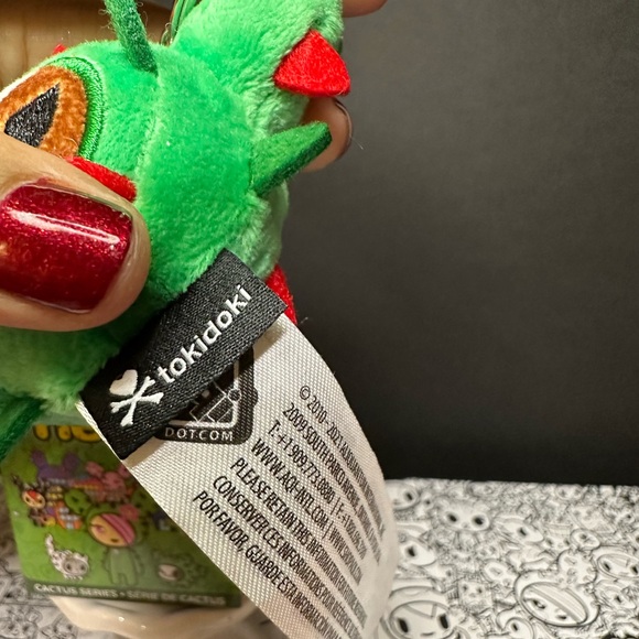 Tokidoki Green Cactus Plush Bag Charm/Key Chain - Picture 4 of 12